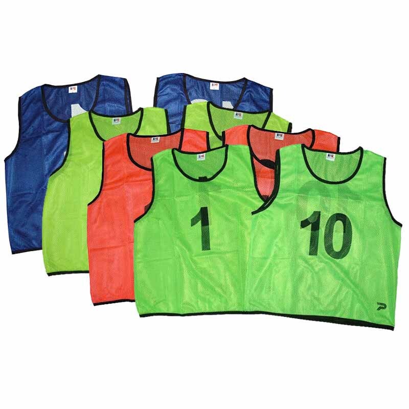 custom numbered training bibs