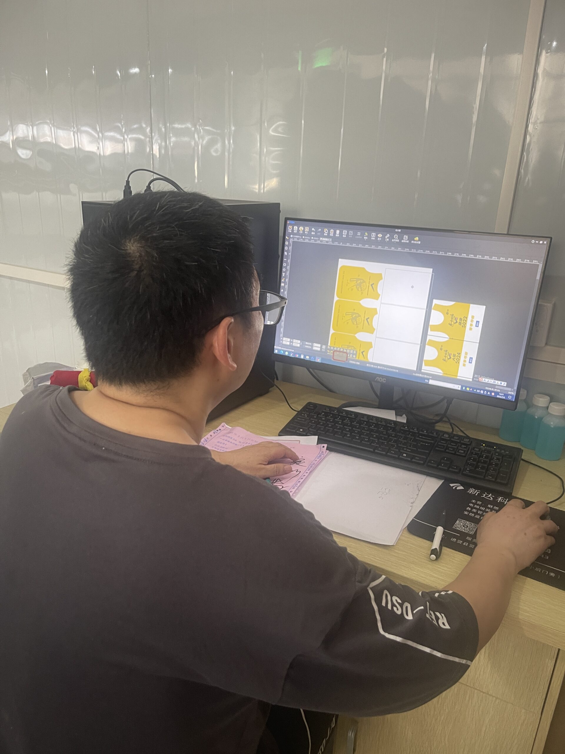 designing and mock-up